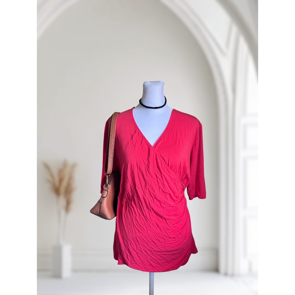 Salon Studio Wrap Blouse Size L